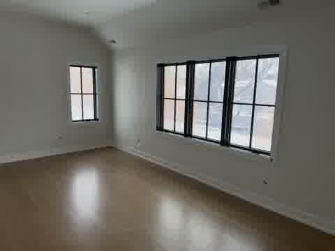 Interior painting with clean roller lines on fresh drywall