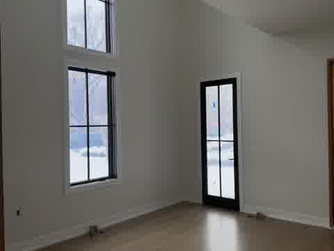 New construction drywall installation in progress